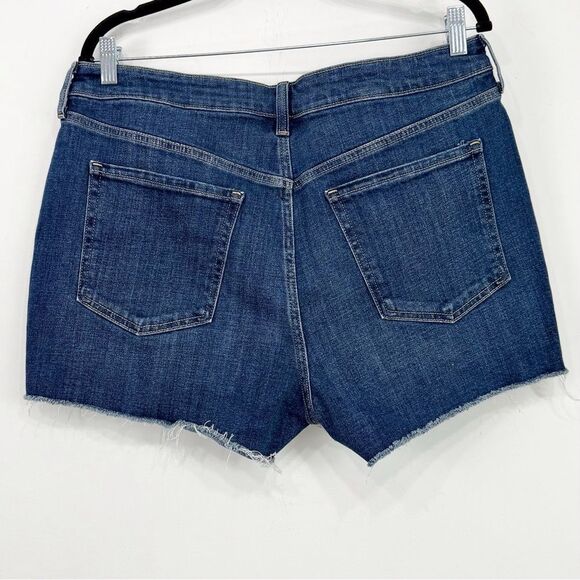 Old Navy OG Straight Secret Smooth Pocket High Rise Mid Wash Denim Shorts NEW - Picture 6 of 15